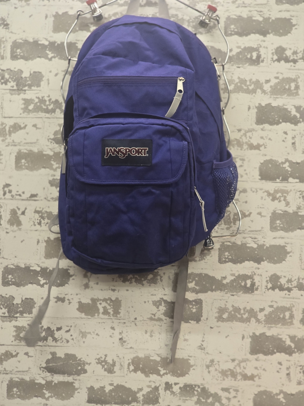 Jansport Purple School Backpack with Front Pocket
